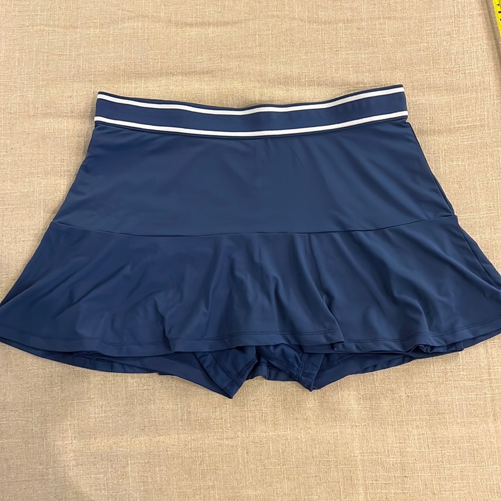 Peter Millar Francoise Tennis Court Skort Size L (Fit like M) Navy